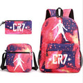 2026 New CR7 Soccer Youth Student Backpack 3-Piece Set