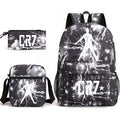 2026 New CR7 Soccer Youth Student Backpack 3-Piece Set