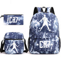 2026 New CR7 Soccer Youth Student Backpack 3-Piece Set