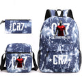 2026 New CR7 Soccer Youth Student Backpack 3-Piece Set