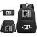 2026 New CR7 Soccer Youth Student Backpack 3-Piece Set