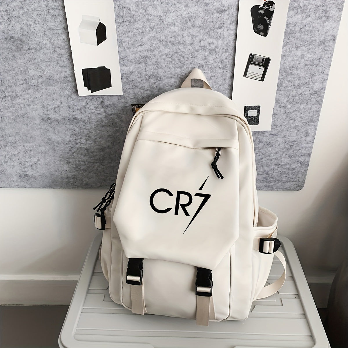 2026 New CR7 Large-Capacity Backpack for Commuting, Business Trips, and Outdoor Activities