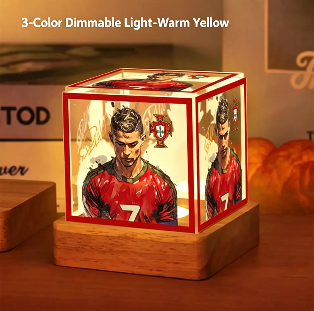 Cristiano Ronaldo Memorabilia Night Light, Fan-Made Soccer Merchandise, Creative Decorative Gifts and Ornaments