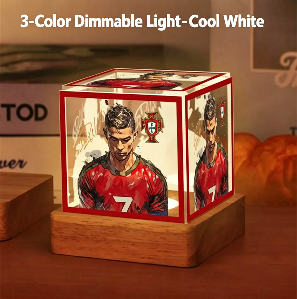 Cristiano Ronaldo Memorabilia Night Light, Fan-Made Soccer Merchandise, Creative Decorative Gifts and Ornaments