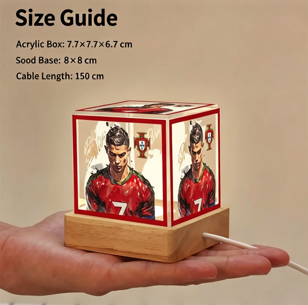 Cristiano Ronaldo Memorabilia Night Light, Fan-Made Soccer Merchandise, Creative Decorative Gifts and Ornaments