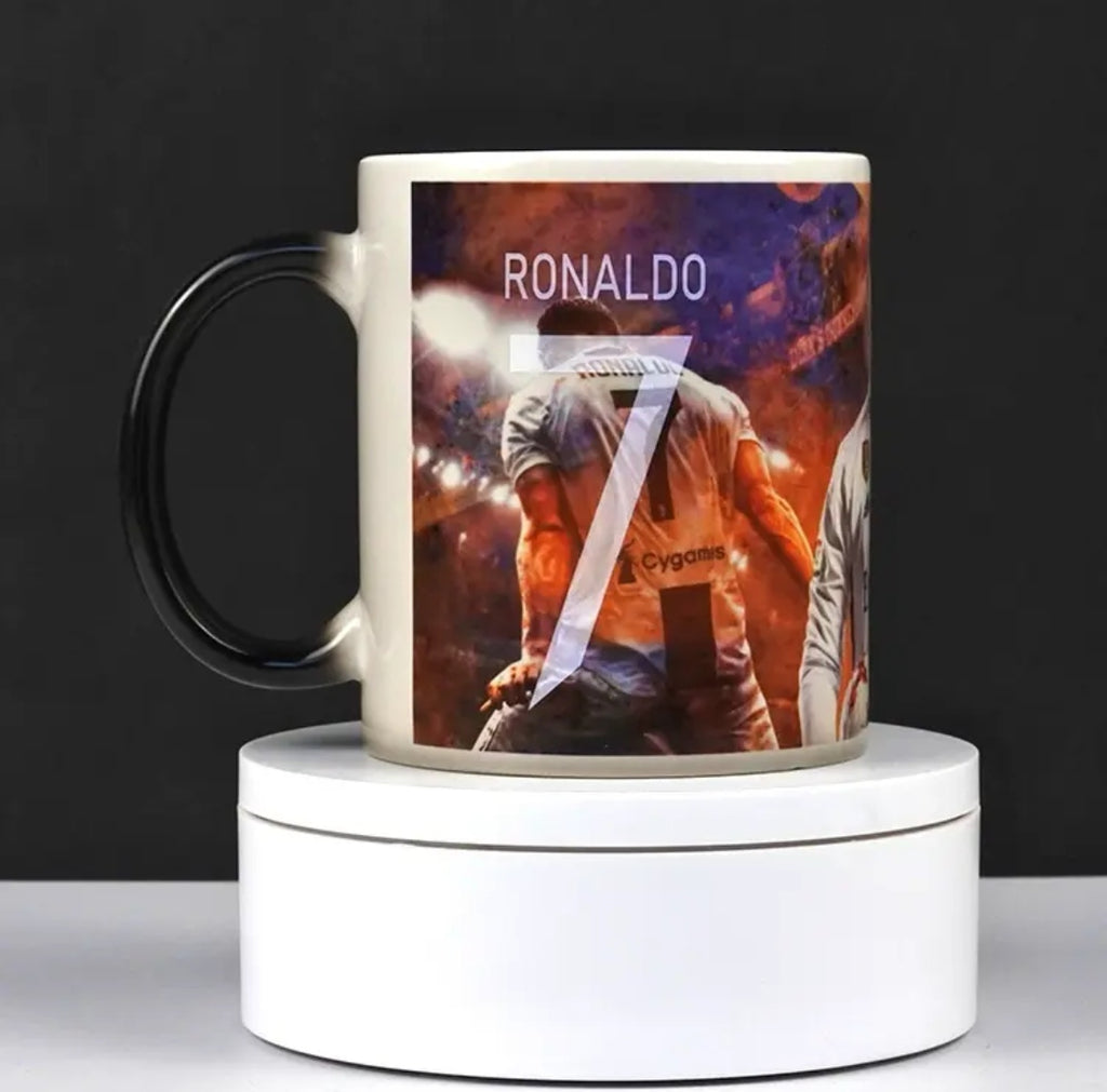 Cristiano Ronaldo Double-Layer Pattern Color-Changing Mug: Creative Souvenir Gift