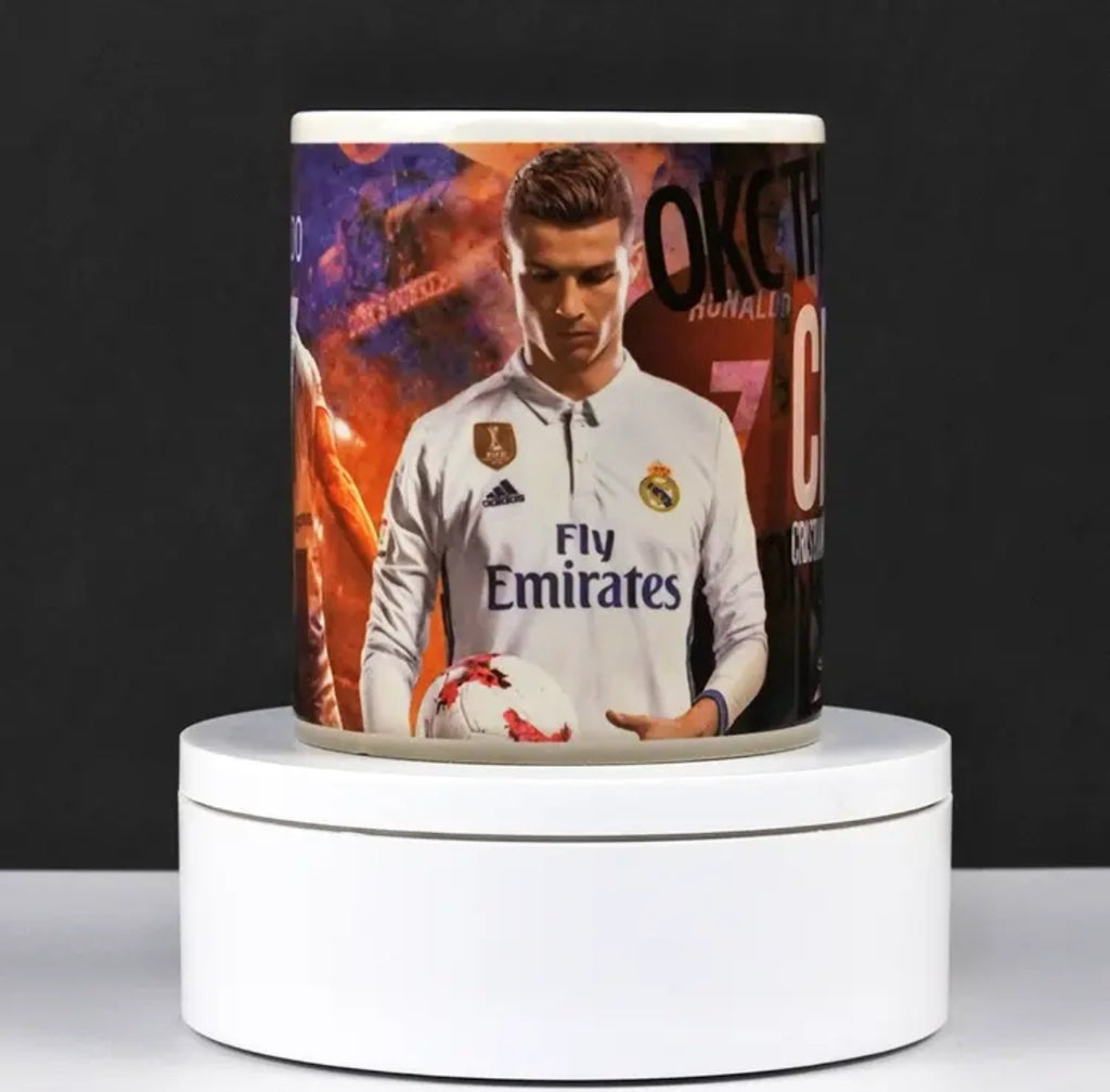 Cristiano Ronaldo Double-Layer Pattern Color-Changing Mug: Creative Souvenir Gift
