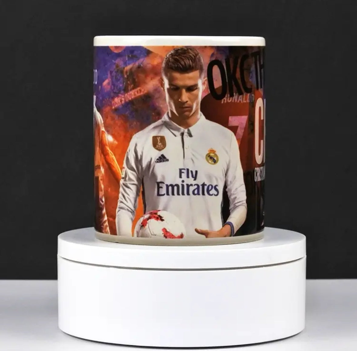 Cristiano Ronaldo Double-Layer Pattern Color-Changing Mug: Creative Souvenir Gift