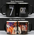 Cristiano Ronaldo Double-Layer Pattern Color-Changing Mug: Creative Souvenir Gift