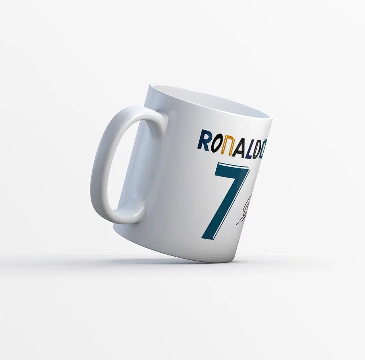 Ceramic Mug Commemorating Cristiano Ronaldo's Honors During His Real Madrid Career—Souvenir Gift