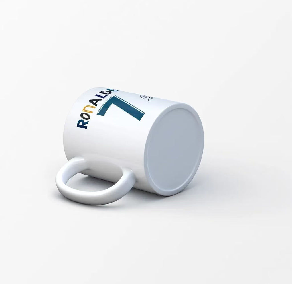 Ceramic Mug Commemorating Cristiano Ronaldo's Honors During His Real Madrid Career—Souvenir Gift