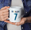 Ceramic Mug Commemorating Cristiano Ronaldo's Honors During His Real Madrid Career—Souvenir Gift