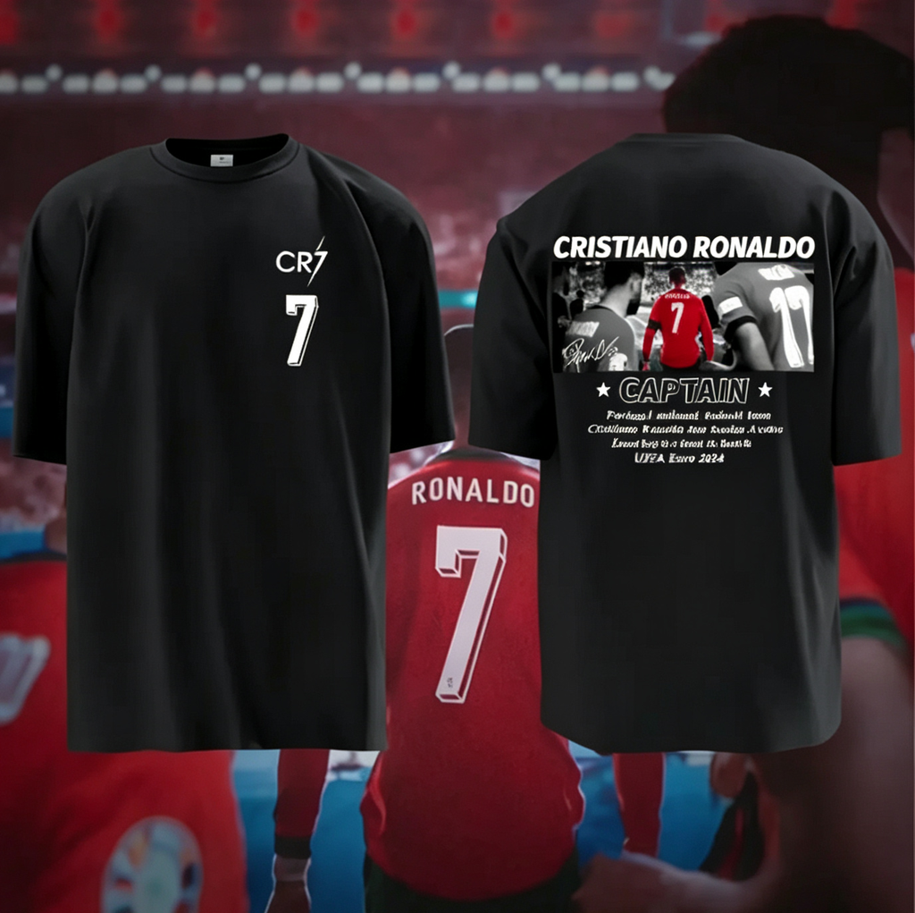 Euro 2020 Portugal Team Cristiano Ronaldo (CR7) Riyadh Short-Sleeve T-Shirt