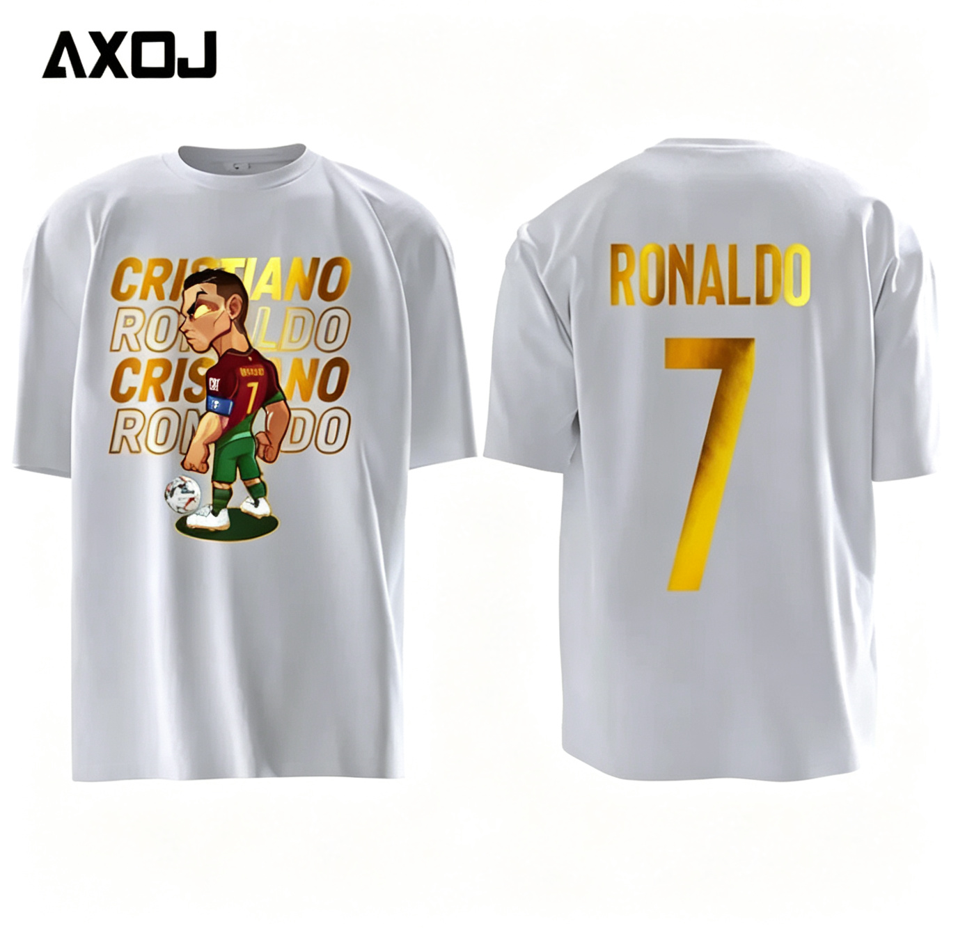 Cristiano Ronaldo's No. 7 at Al-Nassr, Euro Championship Winner, Hot Stamped