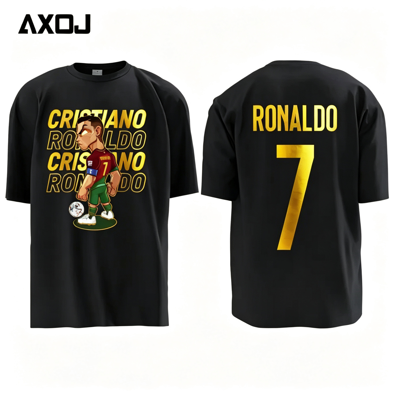 Cristiano Ronaldo's No. 7 at Al-Nassr, Euro Championship Winner, Hot Stamped