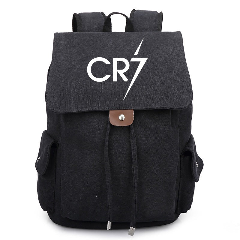 Cristiano Ronaldo Drawstring Soccer-Themed Backpack: CR7 Large-Capacity Backpack