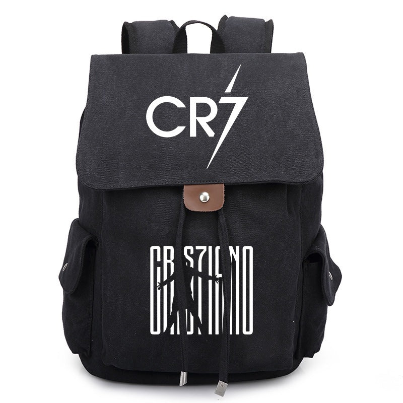 Cristiano Ronaldo Drawstring Soccer-Themed Backpack: CR7 Large-Capacity Backpack