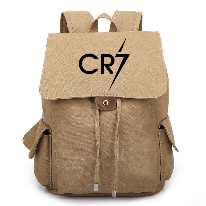 Cristiano Ronaldo Drawstring Soccer-Themed Backpack: CR7 Large-Capacity Backpack