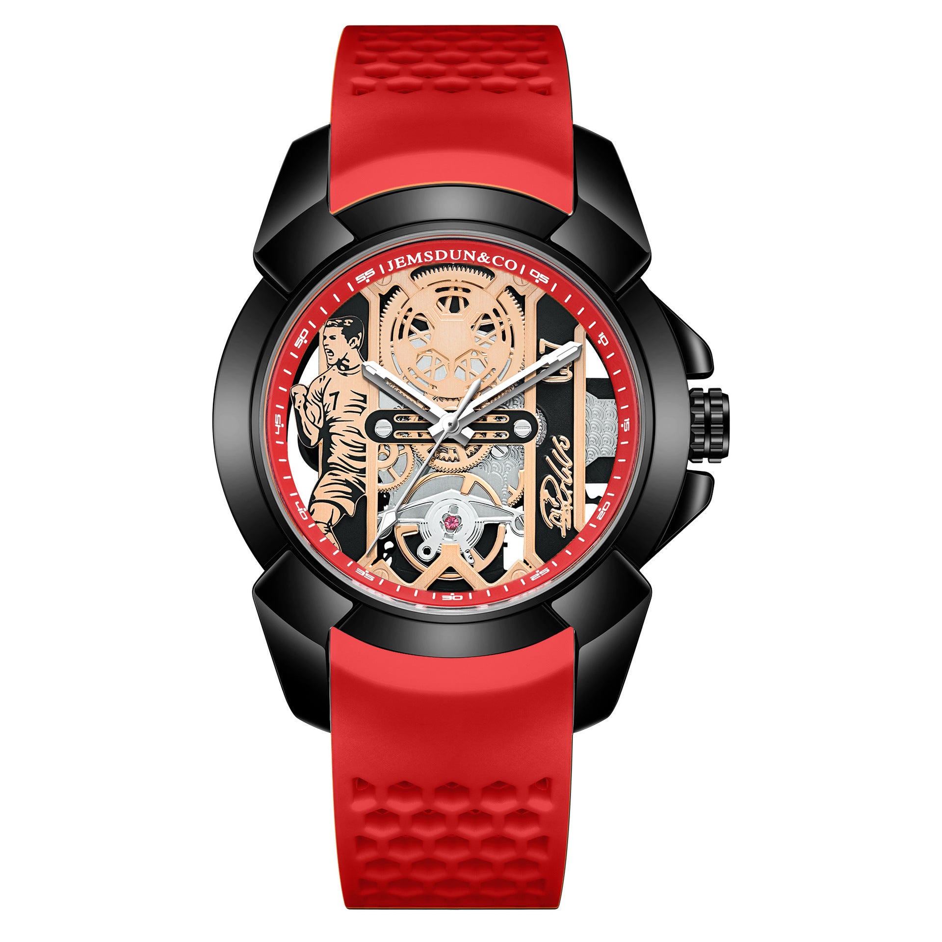 New CR7 Watch: Skeletonized, Water-Resistant Quartz-Mechanical Watch