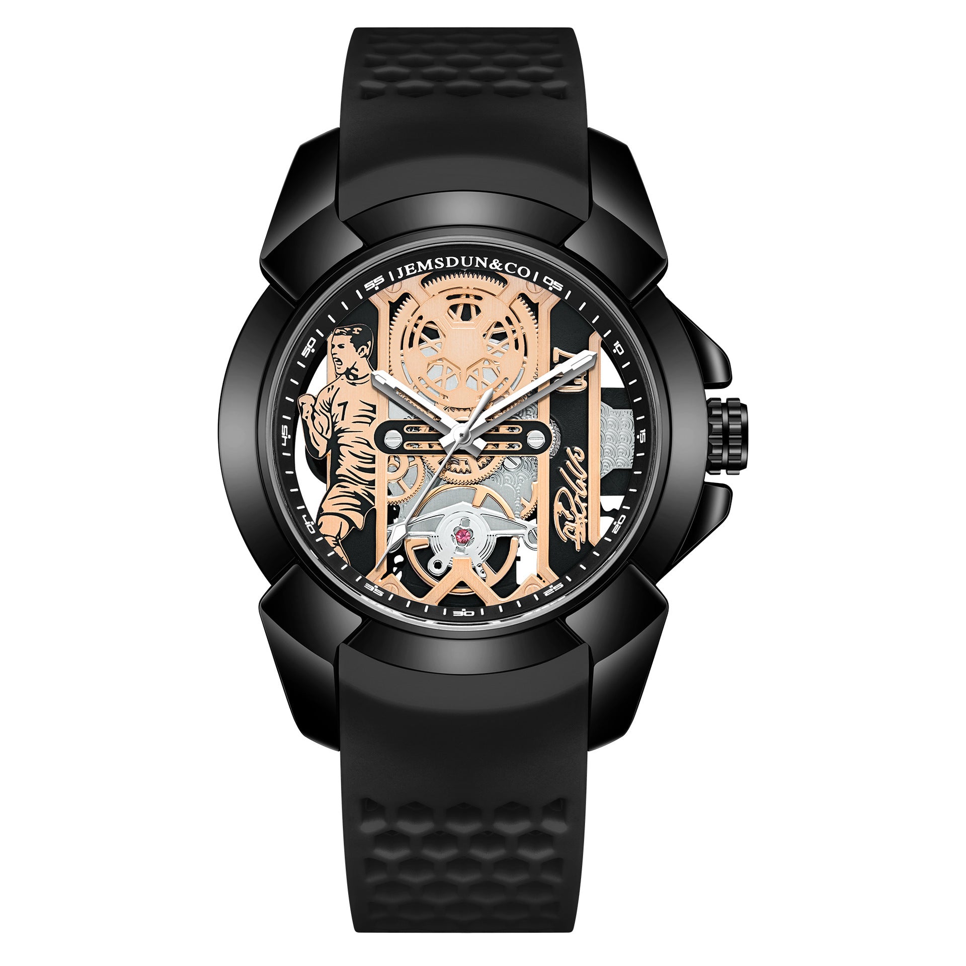 New CR7 Watch: Skeletonized, Water-Resistant Quartz-Mechanical Watch