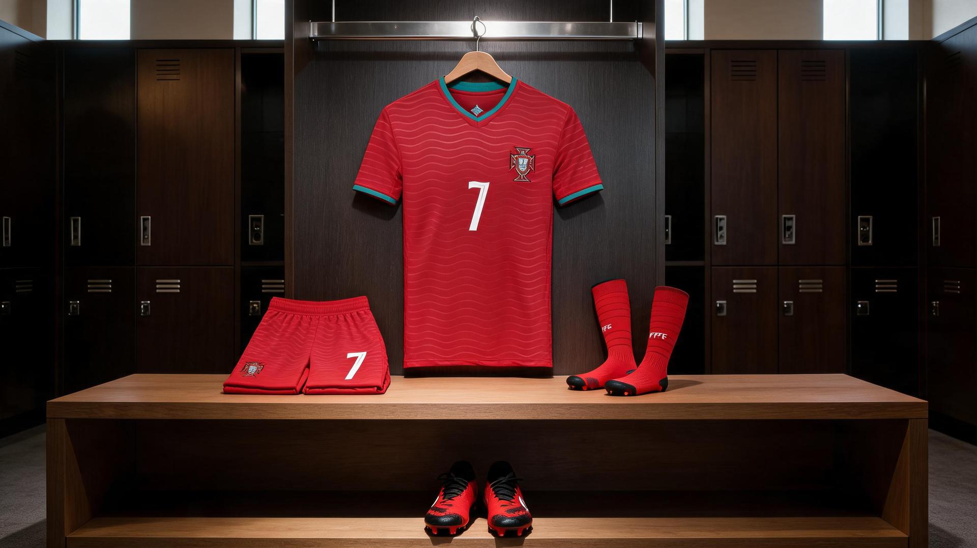 2627 World Cup Cristiano Ronaldo Portugal No. 7 Jersey Set