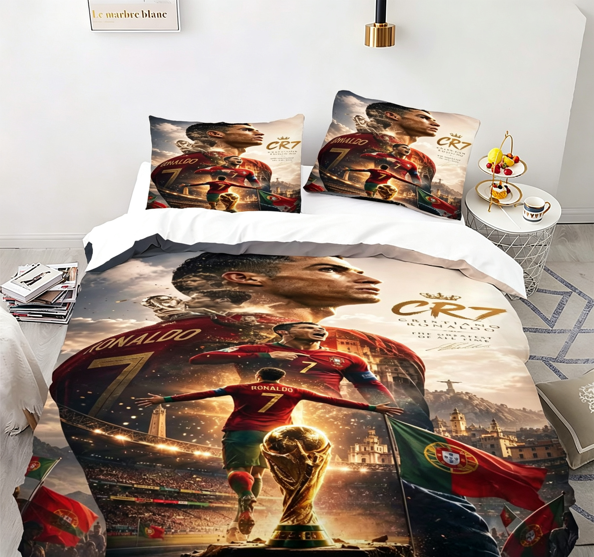 CR7 Portugal World Cup Soccer Ball Cover 3-Piece Set