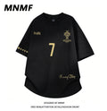 Cristiano Ronaldo No. 7 100% Cotton T-Shirt for Women: New Summer Style, Loose-Fit, Oversized, Casual Top