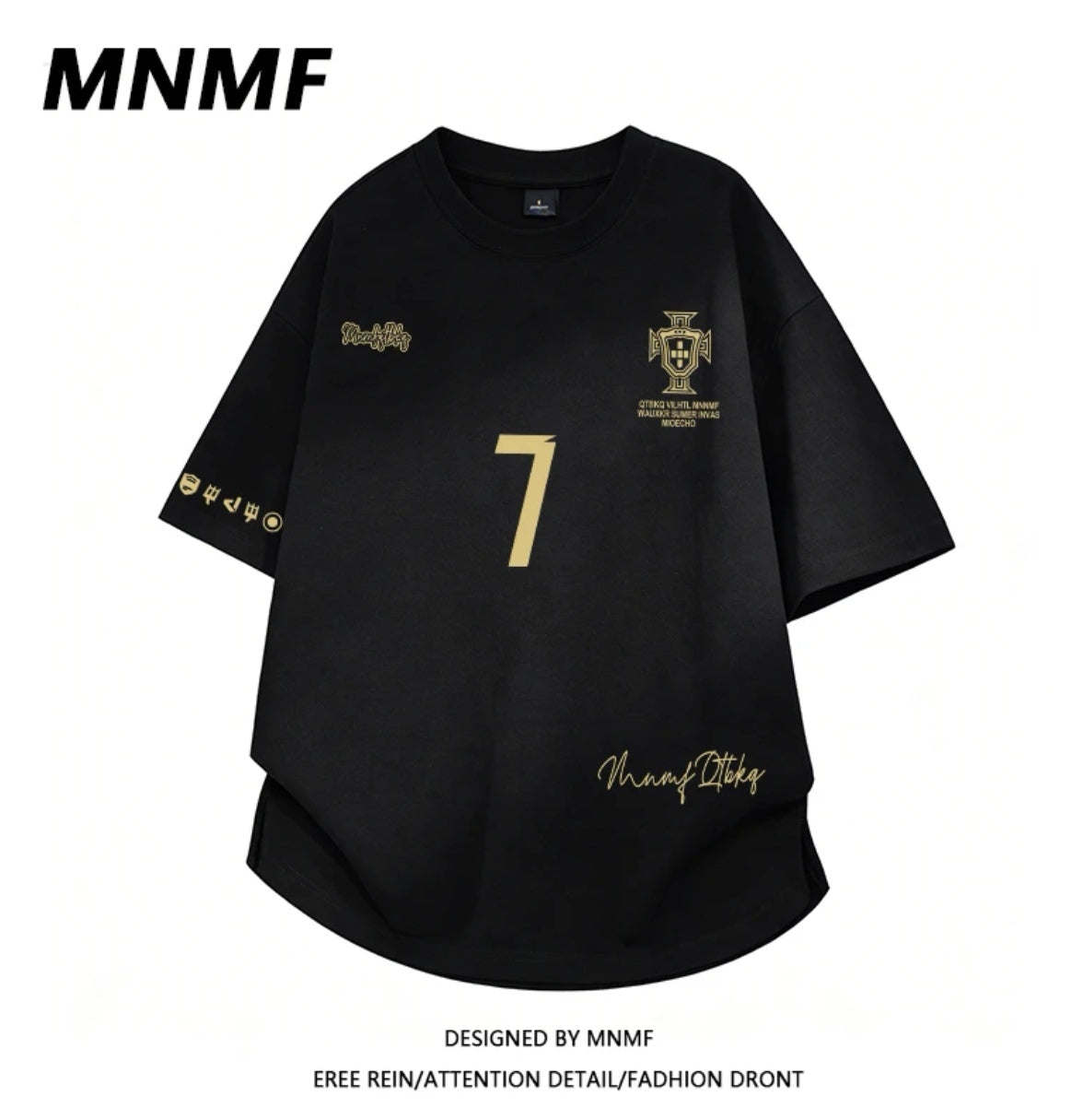 Cristiano Ronaldo No. 7 100% Cotton T-Shirt for Women: New Summer Style, Loose-Fit, Oversized, Casual Top