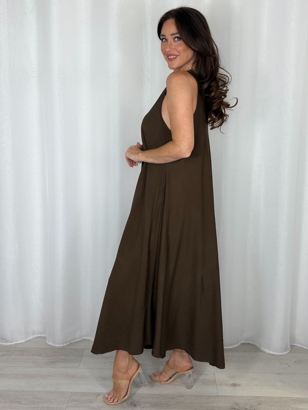 Maxi Dress With Necklace (4 Colours)