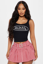 Von Dutch Ribbed Tank Top