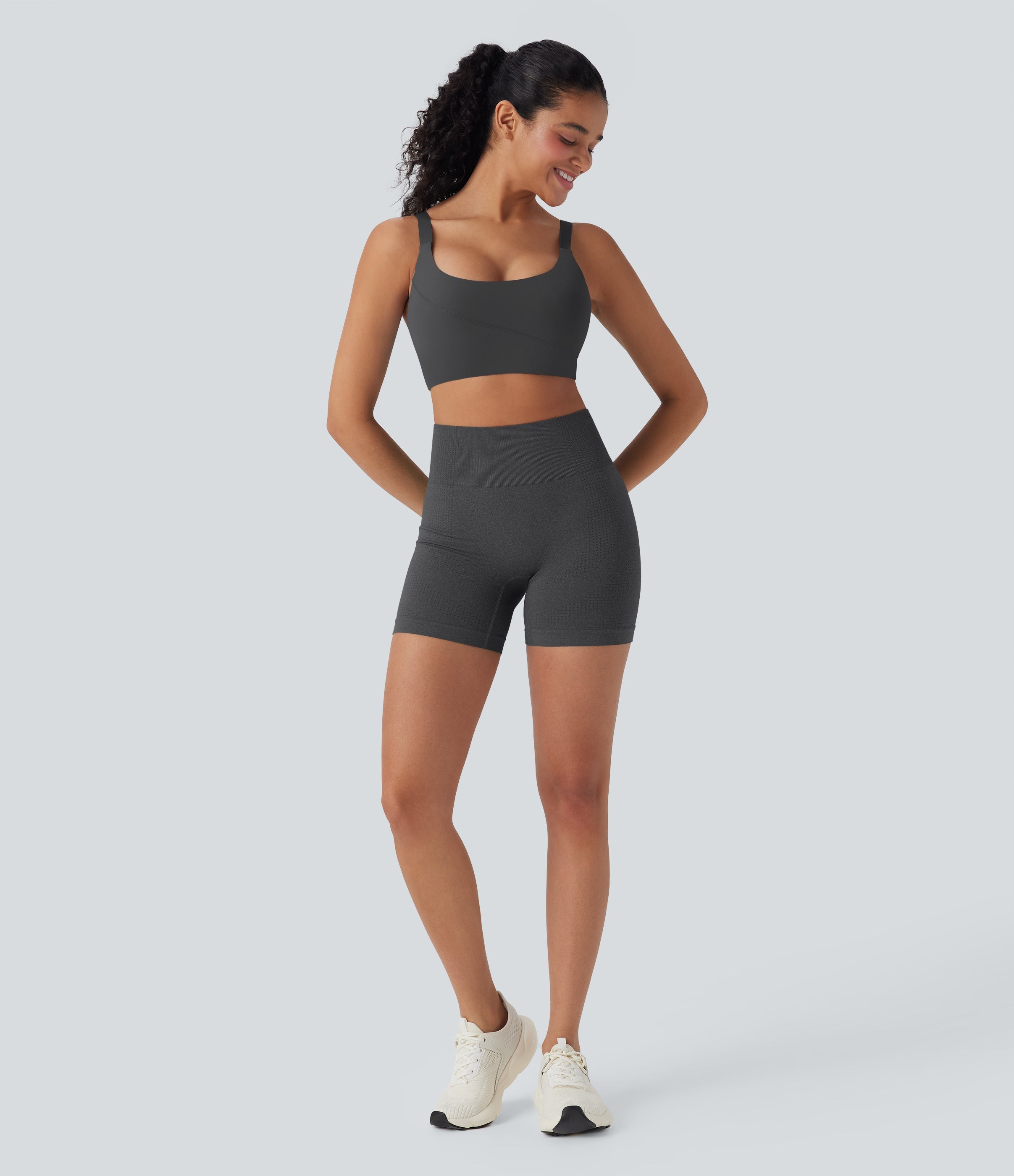 Seamless Flow High Waisted Yoga Biker Shorts 5''