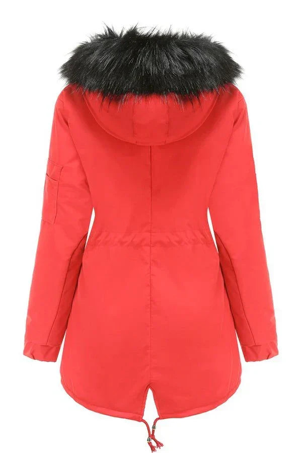 Fur Collar Fleece Coat