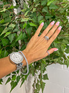 Silver Square Tennis Bracelet