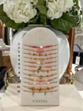 Gold Beaded Coral Anklets (12 Styles)