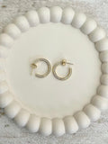 Gold Circle Earrings