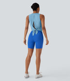 Tie Back Cool Touch Running Tank Top-UPF50+