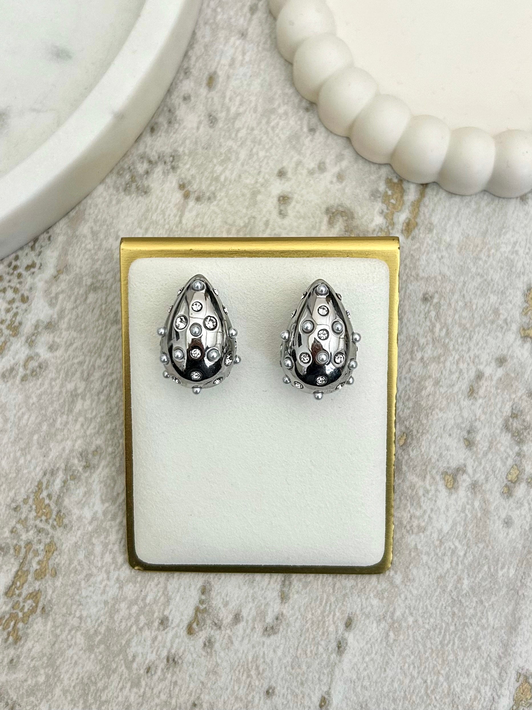 Large Teardrop Chunky Earrings (5 Styles)