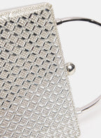 Crystal Embellished Box Clutch