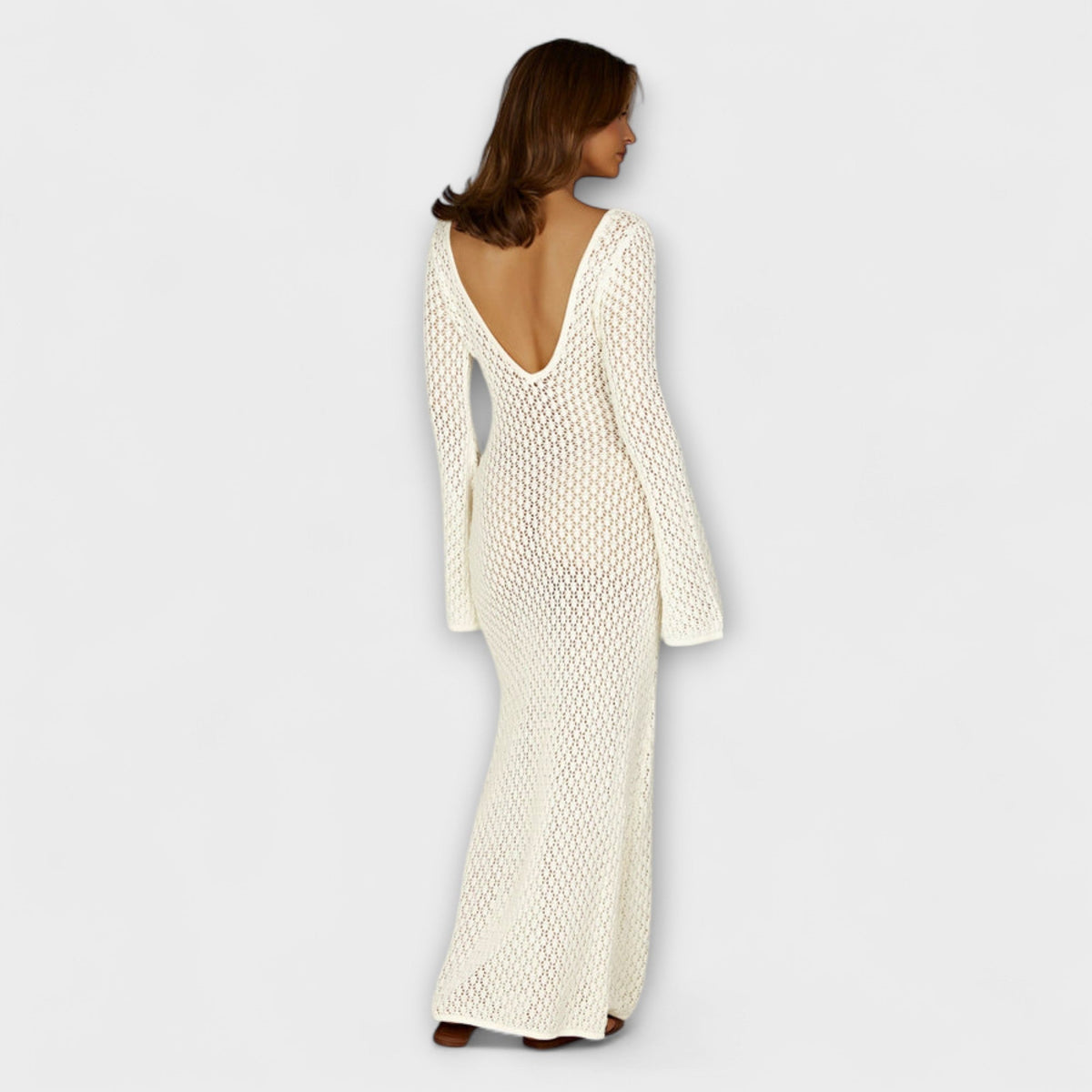 Anne - White Luna Beach Dress