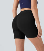 Seamless Flow High Waisted Yoga Biker Shorts 5'' with Pockets