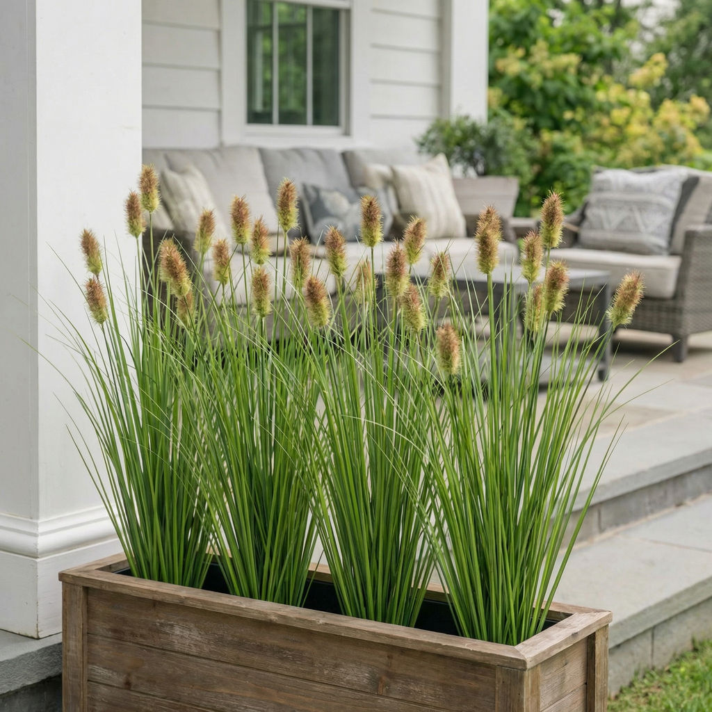 3-Bundles Faux Foxtail Grass