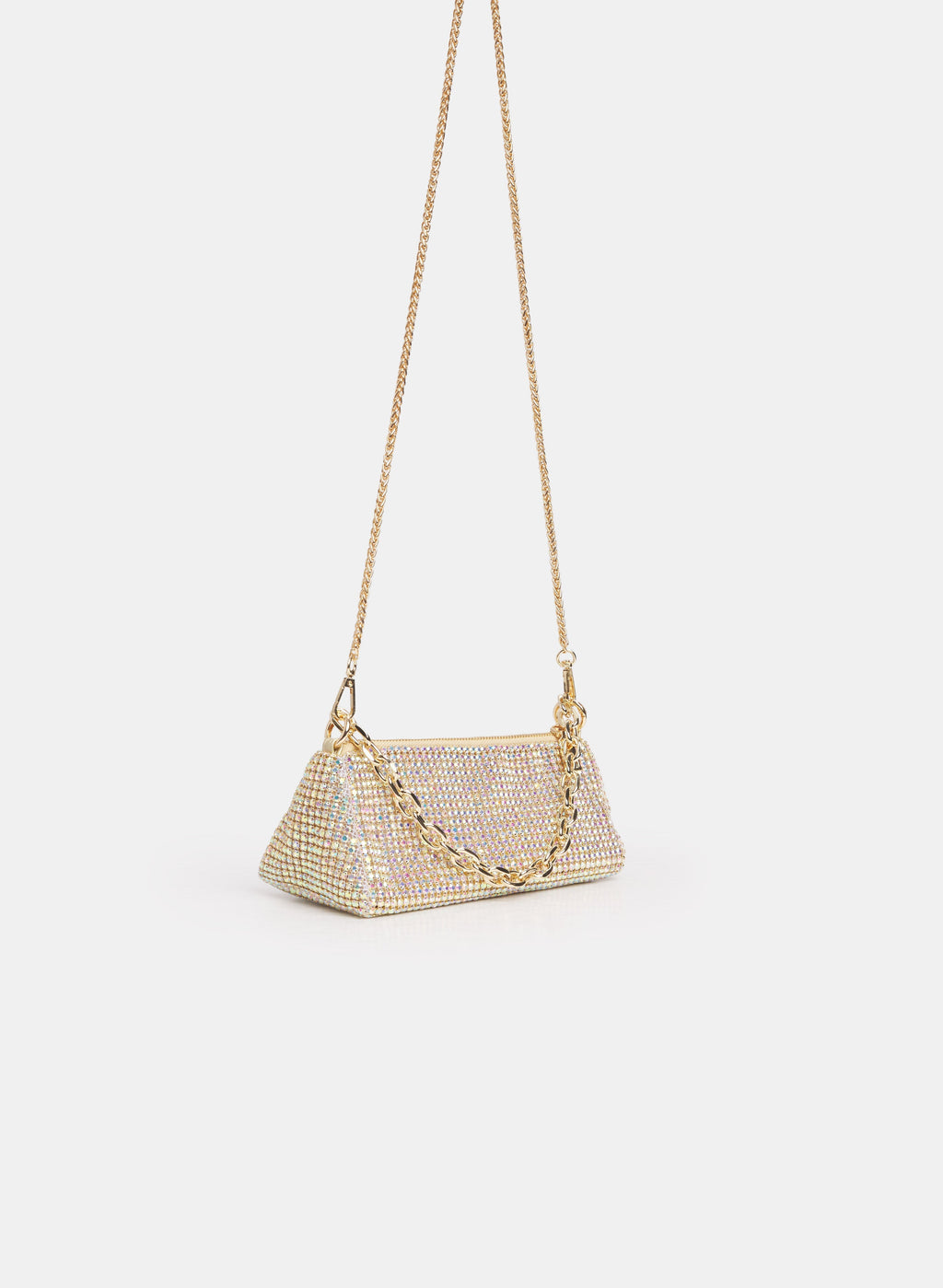 Rhinestone Mesh Evening Bag