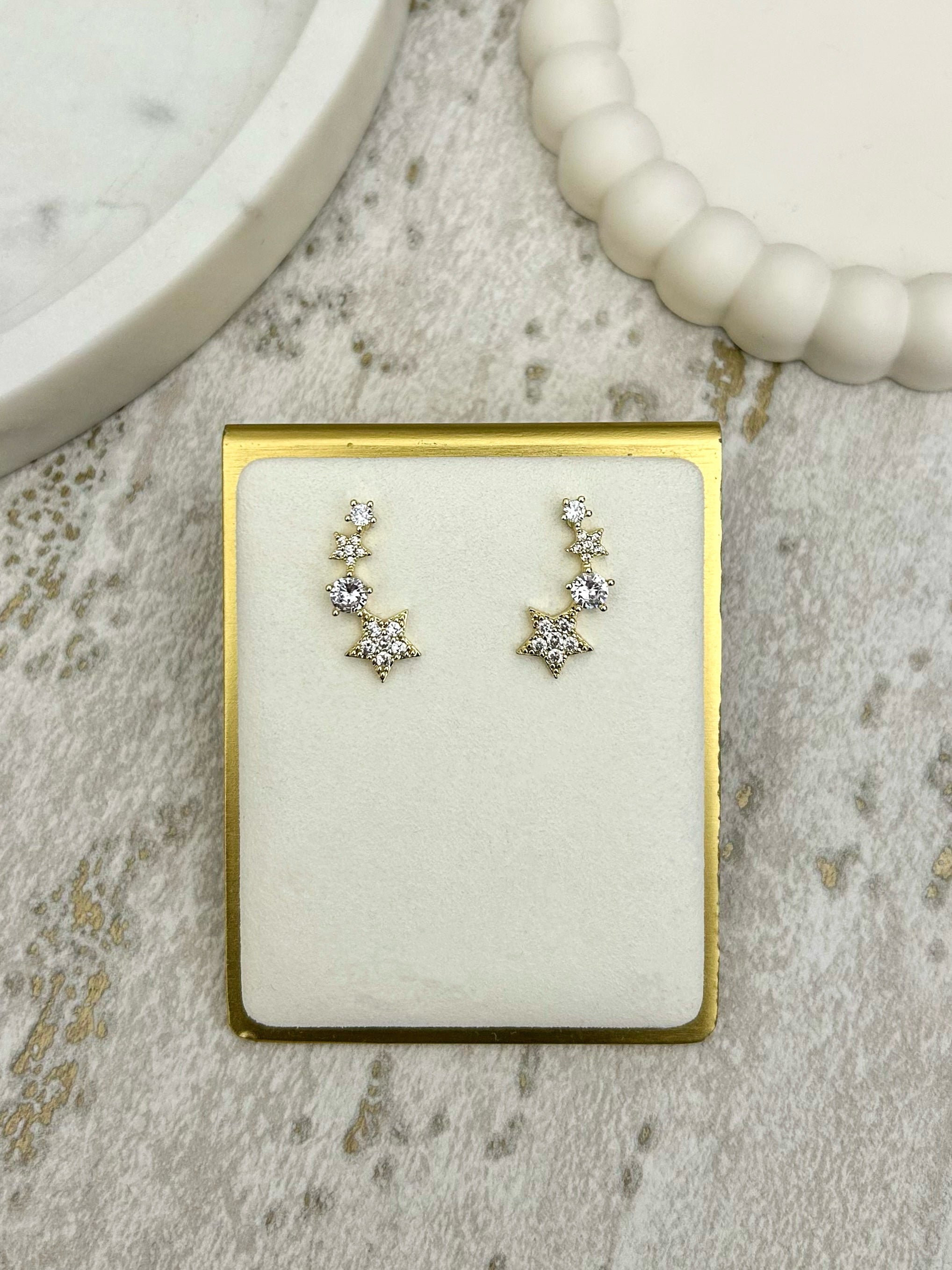 Gold Star Earrings
