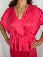V-Neck Cinched Waist Top & Trouser Co-Ord (3 Colours)