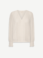 Angela | Ecru Crochet Arlyne Blouse