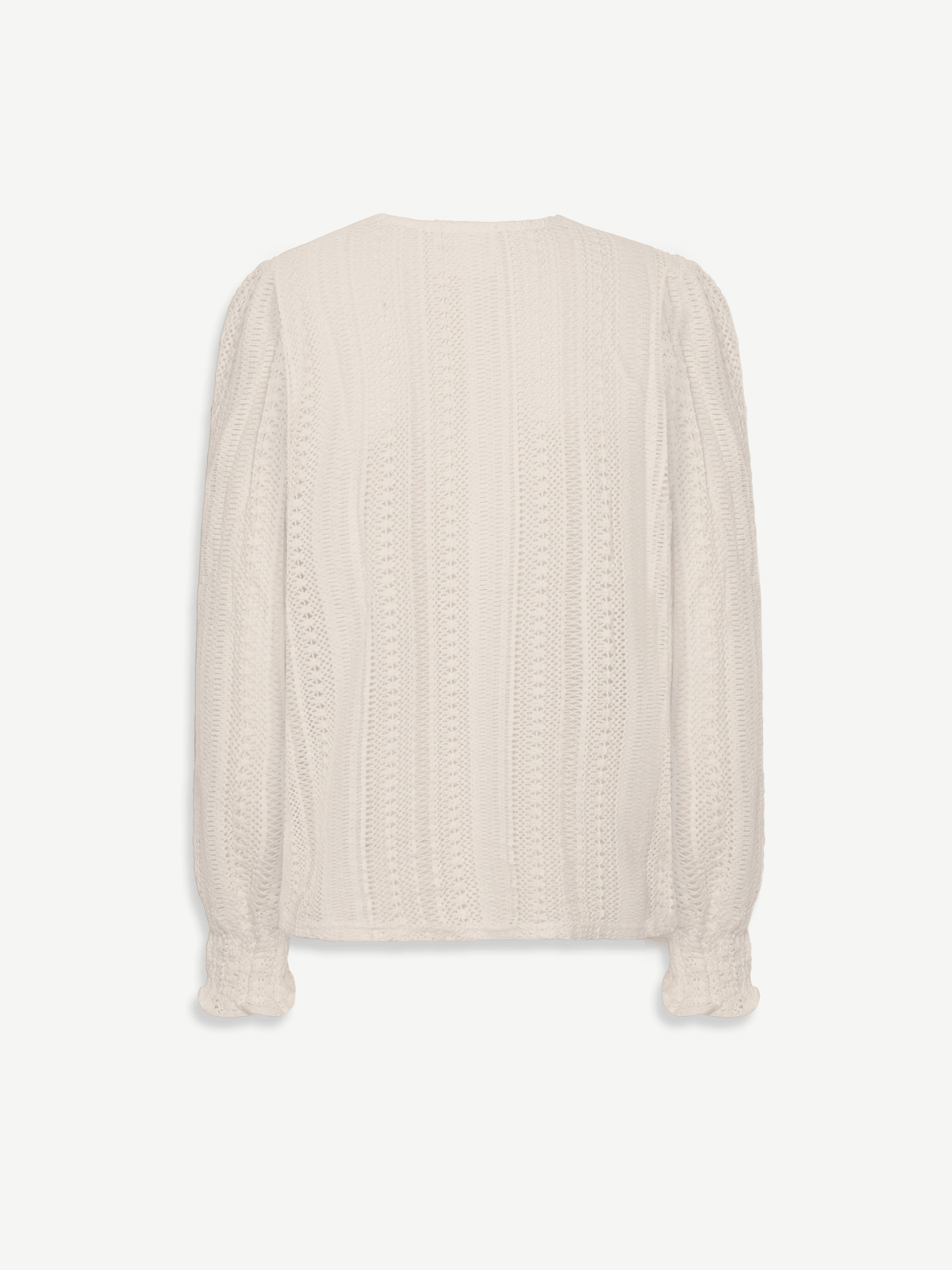 Angela | Ecru Crochet Arlyne Blouse