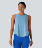 Tie Back Cool Touch Running Tank Top-UPF50+
