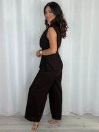 Tie Up Double Button Jumpsuit (5 Colours)