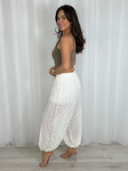 Harem Style Lace Trousers (4 Colours)
