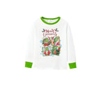 Holiday Family Christmas Pajamas Set With Christmas Character Pattern Print